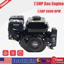 212cc 7.5 HP Electric Start Horizontal Engine Go Kart Gas Engine Motor 4-Stroke