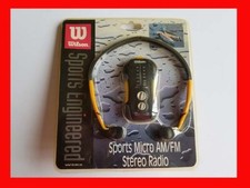 WILSON SPORTS MICRO AM/FM STEREO RADIO NEW UNOPENED PACKAGE MODEL WSR2Y