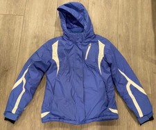 LL Bean Purple Coat Girls Sz 14/16 Zip Parka Ski Jacket  Removable Hood Winter