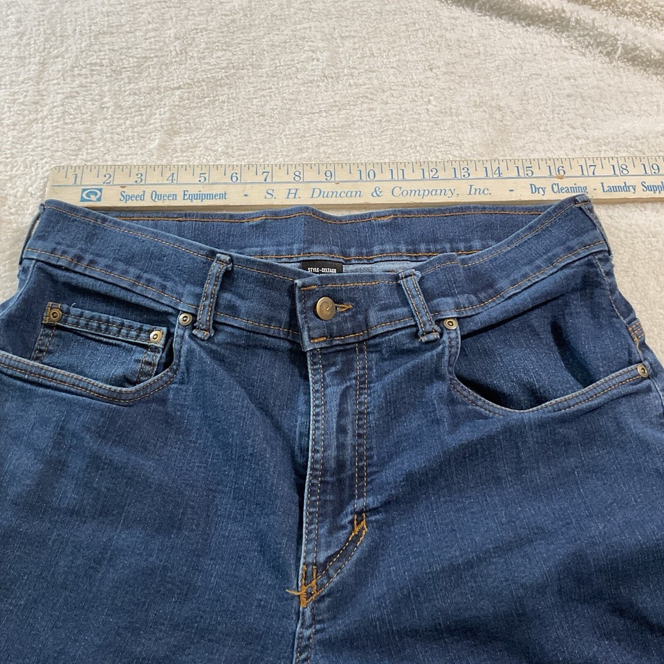 Origin Maine OG Jeans Mens 36x32 Blue Dark Wash Denim Stretch USA Workwear eBay