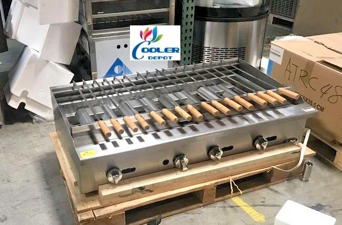 NSF 48 ins gas shish kabab broiler SSK48 Kebab Machine Shawarma Turkey barbecue