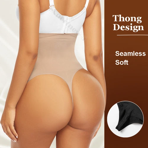 Fajas Thong Women Waist Trainer Body Shaper Butt Lifter High Waist Tummy Control - Picture 7 of 44