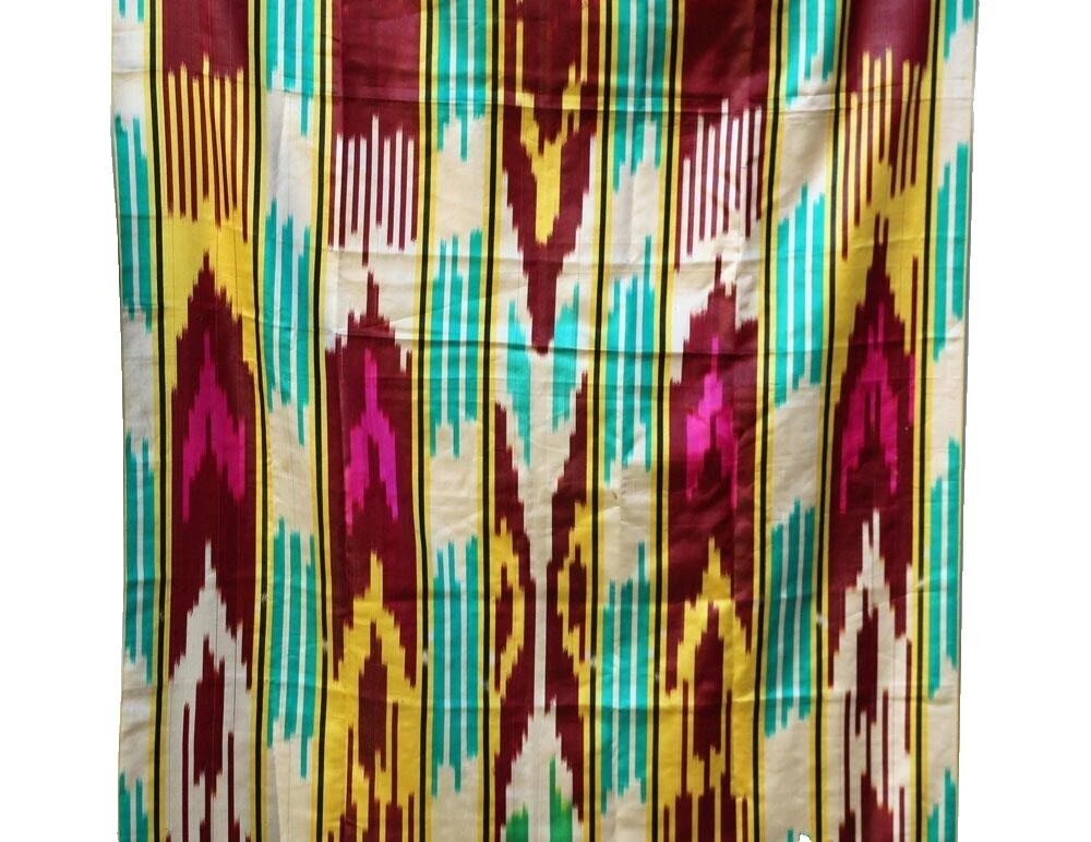 Tela de Algodón Ikat Multicolor