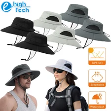 1/2PACKS Unisex Sun Bucket Hat Wide Brim Bonnie Cap Hiking Fishing UV Protection