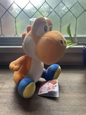 San-ei Boeki Super Mario All Star Collection Plush Orange Yoshi New With Tag