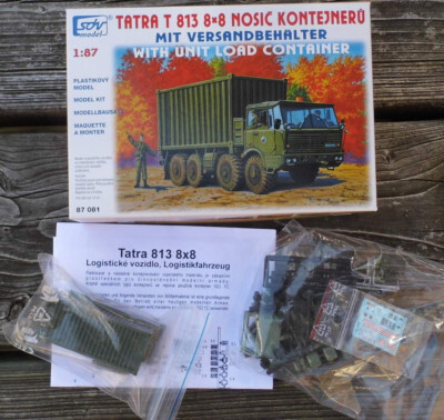 Tatra T813 8x8 - mit 20 ft Container   - 1:87  Bausatz von SDV-Models