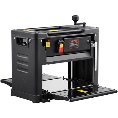13'' Width Worktable Benchtop Planer Double-Blade 15-Amp 1800W Powerful Motor