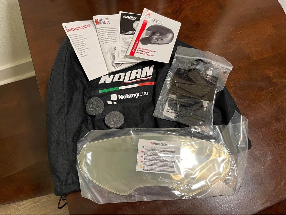 Nolan N702 X ADV motorcycle helmet XL, Black Graphite eBay