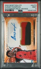 2022-23 Topps Inception OTE Ausar Thompson Orange Auto  /10 Game Relic PSA 9