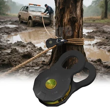 Heavy Duty 12 Ton Snatch Block Pulley-26,000 lbs Capacity for Off Road Recover