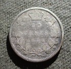 OLD SILVER 10 CENTS 1894 COIN OF CANADA ~ HEAD OF YOUNG QUEEN VICTORIA — photo 2