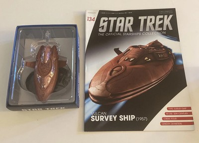 Eaglemoss Star Trek Vulcan Survery Ship 1957 #134 Starships W/Magazine