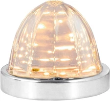 GG Grand General 81941 Amber/Clear Classic Watermelon Surface Mount 18 LED Tu...