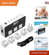 230-Watt Step Down 220V to 110V Voltage Converter  International Travel Adap...