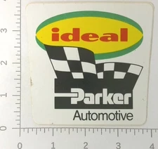 Vintage Ideal Parker Automotive Performance Racing Advertising Sticker Decal