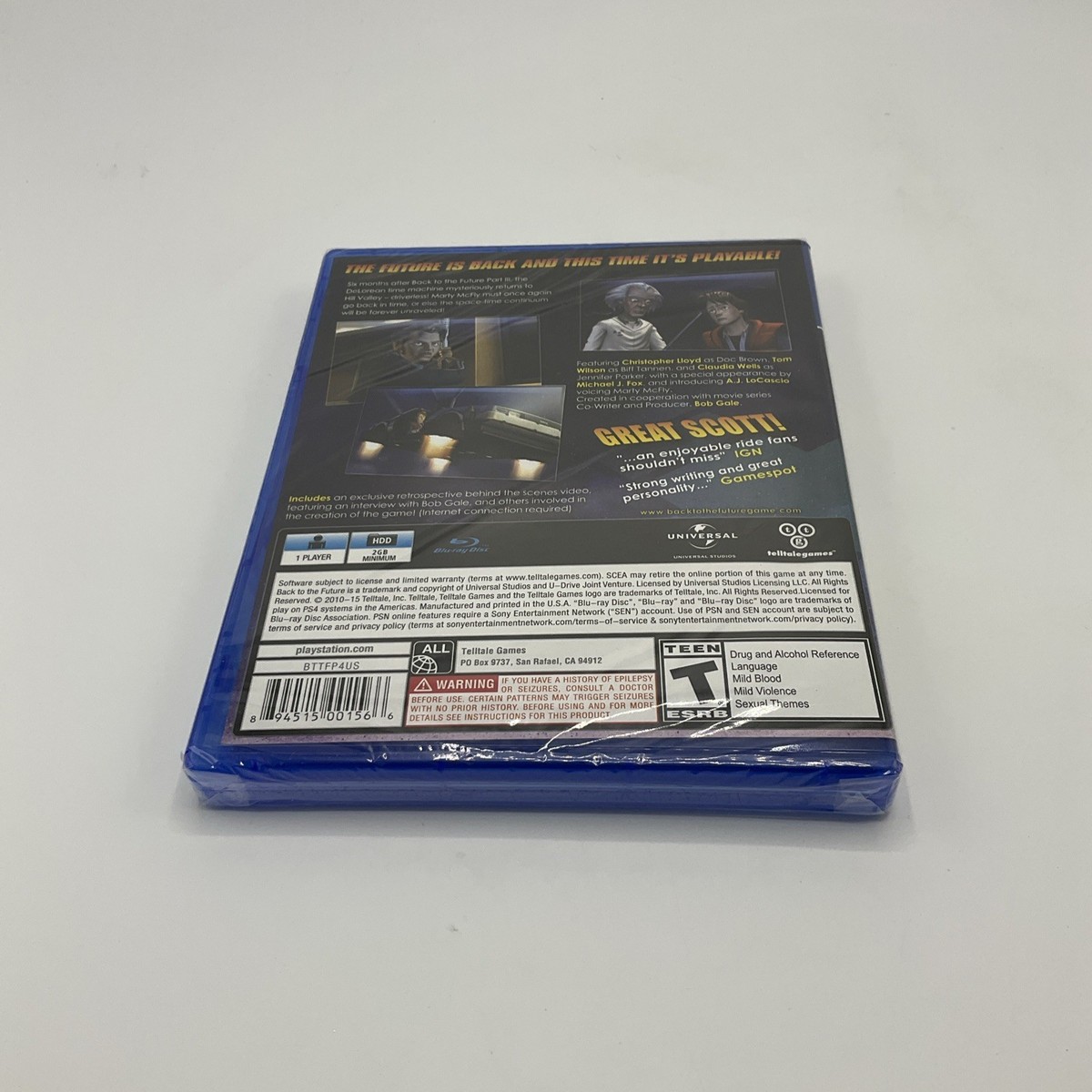 NEW SEALED - PS4 - BACK TO THE FUTURE GAME 30TH ANNIVERSARY
