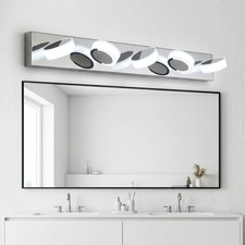 37'' Chrome Vanity Light 5 Lights LED Bathroom Over Mirror Wall Sconce Fixture