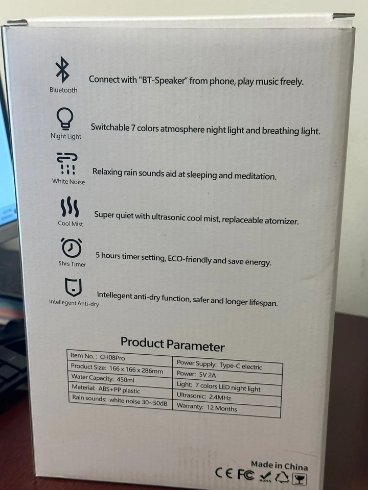 Bluetooth Speaker Rain Cloud Humidifier - Image 4 of 4