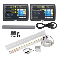 DRO 2/3 Axis Digital Readout Display with 2/3pc TTL Linear Scales for Mill Lathe