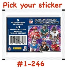 2025 NFL Sticker & Card Collection PICK YOUR STICKER PART 1