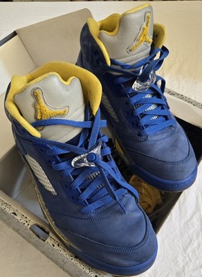 Nike Air Jordan 5 Retro Laney JSP   Varsity Royal & Maize   Men's US Size 10