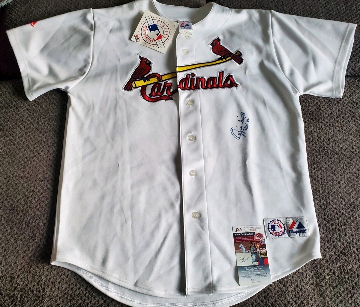 NICE Autographed Cardinals Ozzie Smith HOF 02 Baseball Majestic