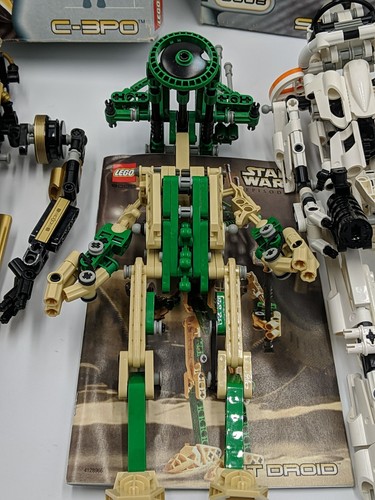 Lego Technic Star Wars set 8007 C-3P0 8008 Storm Trooper 8000 Pit Droid Built - Picture 6 of 21