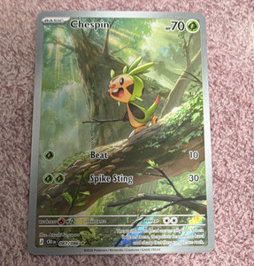 Chespin Pokemon Card