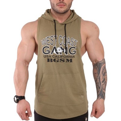 BGSM Herren Muskelshirt Tanktop Achselshirt Stringer Fitness Bodybuilding 2305