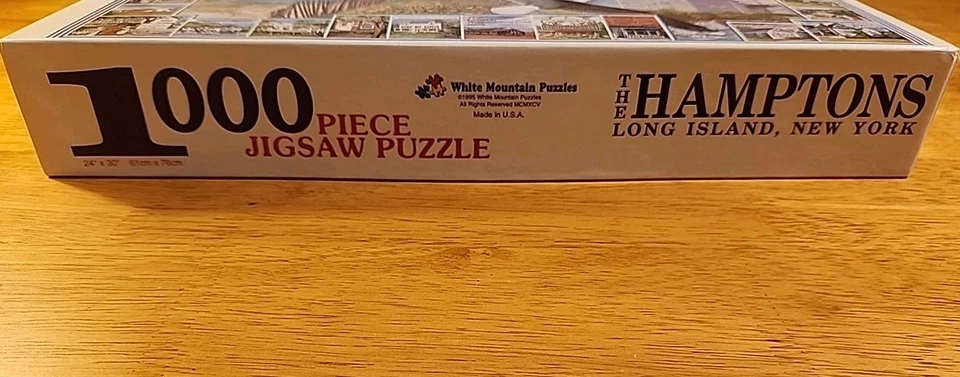 White Mountain Puzzles The Hamptons Long Island New York 1995 1000 Pieces VTG - Image 2 of 4