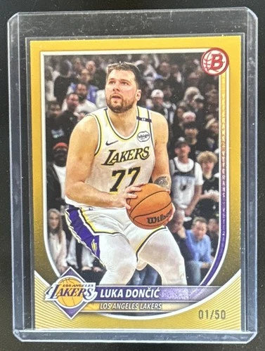 2025-26 Bowman Luka Doncic Gold Border #/50 Lakers