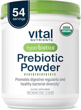 Hyperbiotics Vital Nutrients Organic Prebiotic Fiber 13.23 Ounce (Pack of 1) 
