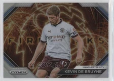 2023-24 Panini Prizm Premier League Fireworks Silver Prizm Kevin de Bruyne #1