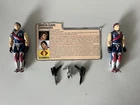 GI Joe Tomax & Xamot 1985 Hasbro Figures 100% NO STRING & DAMAGED SKYHOOK