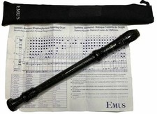 EMUS RECORDER NO. 22 WOODWIND MUSICAL INSTRUMENT TEACH KIDS ENGLISH GERMAN INFO