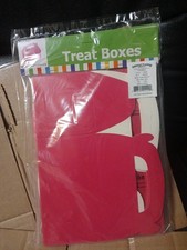 10 Packs Of NEW 6 Pink TREAT BOXES party favors 6.25