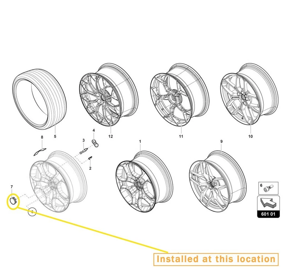 Tapa central para Lamborghini HURACAN/URUS/Aventador Bull nueva OEM: 470601147 Foto 3 de 3