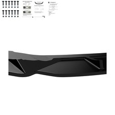 Frontlippe Spoiler Gloss Black passend für VW Golf 7 2013-2016 mit ABE