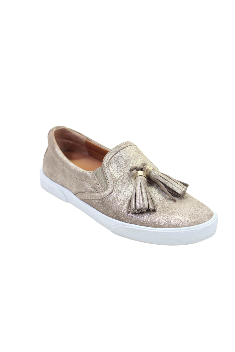 Jimmy Choo Women's Tassel Sparkle Rubber Sole Slip-On Shoes Jimmy Choo Women's Tassel Sparkle Rubber Sole Slip-On Shoes