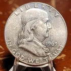 1963-D Franklin 90% Silver Half Dollar Nice Coin