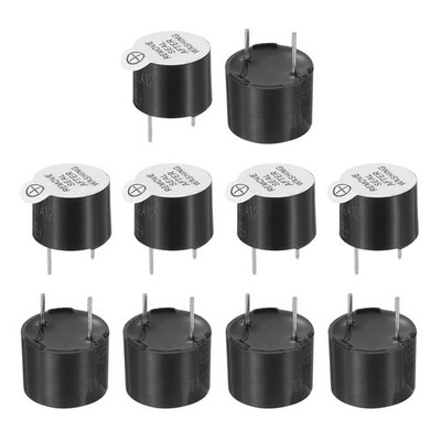 10 Stück Aktiver Summer DC 12V 7.6mm Raster Elektrischer Ton Summer Für Alarm