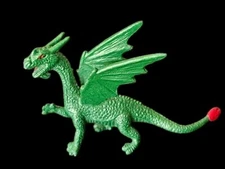 Safari Ltd Forest Dragon Toy Mini Figure Figurine Green & Red 