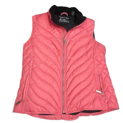 Powder River Outfitters Size L Pink Feather Down Vest by Panhandle Slim Western