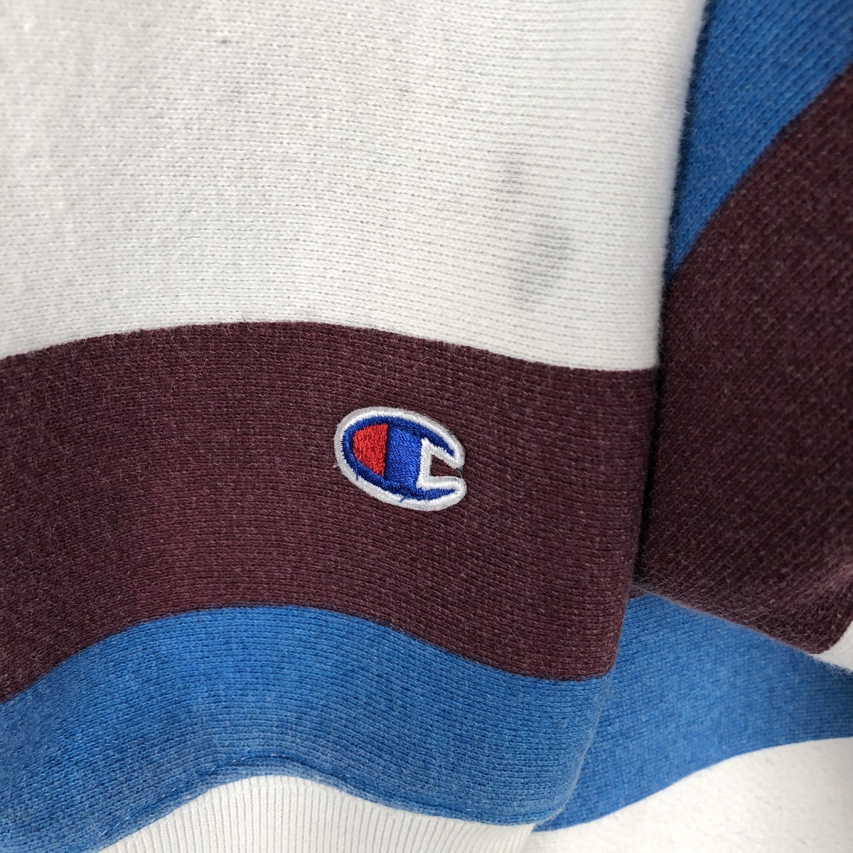 Used Champion Reverse Weave Striped Pattern Logo … - image 7