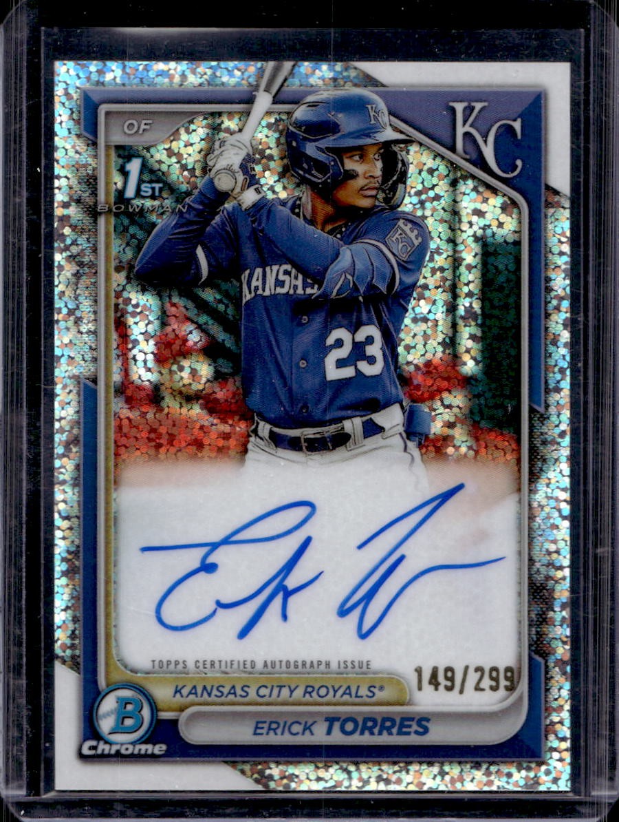 Erick Torres 2024 Bowman Chrome #CPA-ET Auto Speckle Refractor /299