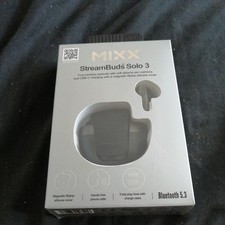 Mixx StreamBuds Solo 3 Black True Wireless Earbuds Brand New