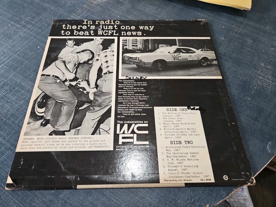 RARE So What Else Was News in 1967 WCFL Radio 10 Chicago LP XCTV 127109 VG Foto 2 de 4