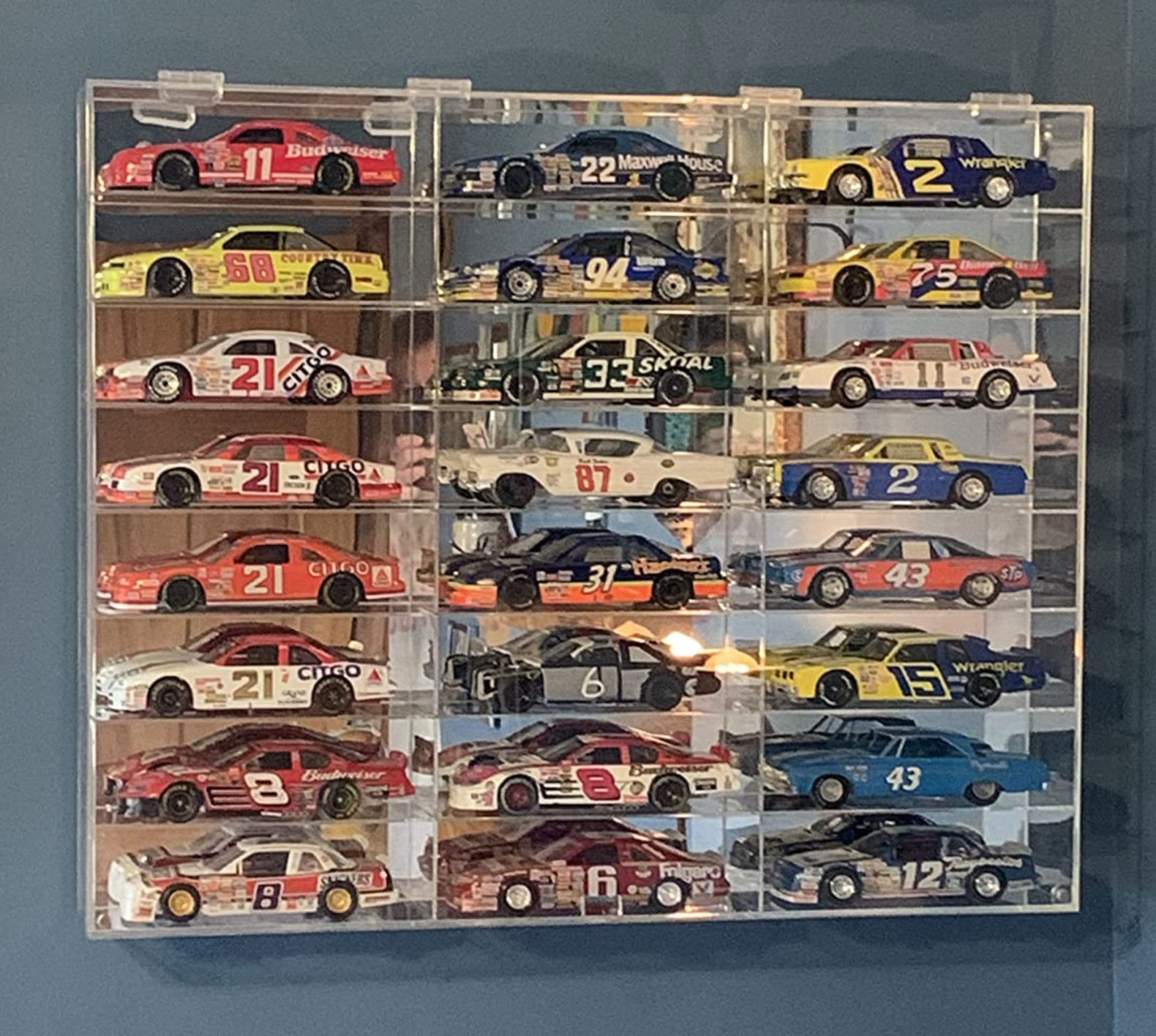 24 Car Display Case Diecast Model 1/24 Scale 1:24 Collection Shelf Cabinet LARGE