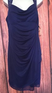 Dress Barn Collection Womens Size 16 Blue Lace Open Back Zipper Ebay