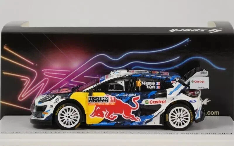 MODELLINO AUTO SCALA 1:43 SPARK FORD PUMA RALLY 1 WRC FOURMAUX MONTE CARLO 2024 - Immagine 2 di 4